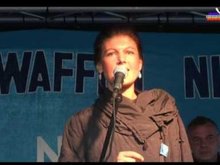 Sahra Wagenknecht spricht auf der DIE WAFFEN NIEDER! Demo der Friedensbewegung am 8.10.2016 Hier ihre Rede....