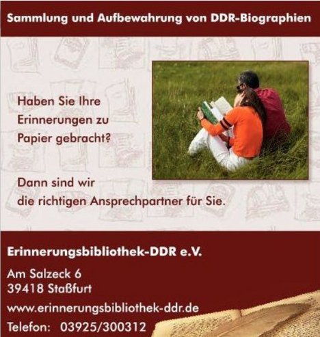 Zur Erinnerungsbibliothek DDR