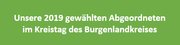 hier zu den 2019 gewählten Abgeordneten im Kreistag des Burgenlandkreises